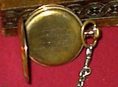 Die Uhr von Jan Hindrik Körner mit Gravur