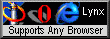 Supports Any Browser